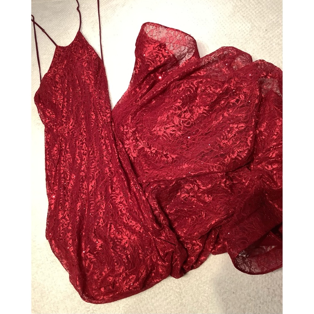 Ava Presley Wine Prom Dress